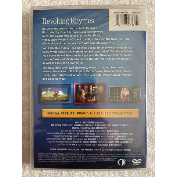 Revolting Rhymes (DVD) Ronald Dahl - Quentin Blake - Picture 2 of 2